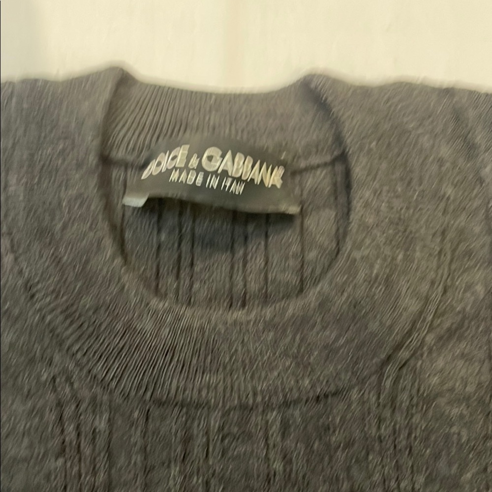Dolce & Gabbana Gray Crewneck Sweater
